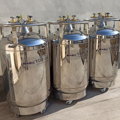 China self pressurized cryogenics liquid nitrogen container stainless steel vessel YDZ 200 liquid nitrogen filling tank for sale