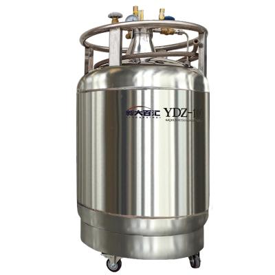 China YDZ 100 ln2 container Cryogenic hardening liquid nitrogen tank stainless steel self Pressurising LN2 Dewars for sale