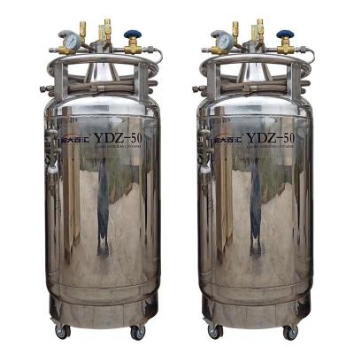 China YDZ-50 ln2 container Self pressurized Liquid Nitrogen Refill System tank for sale