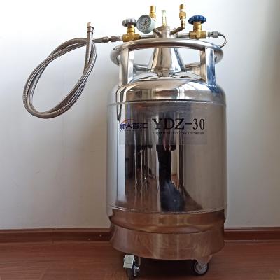 China Upgrade liquid nitrogen storage  cryogenic YDZ-30 dewar factory nitrogen liquid supply tank for sale