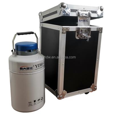 China 25 216mm dry shipper YDH 3 liters liquid nitrogen tank vapor phase cells storage on plane for sale