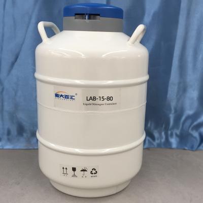 China Wholesale 15liter open lid frozen bovine semen container laboratory liquid nitrogen container model lab for sale