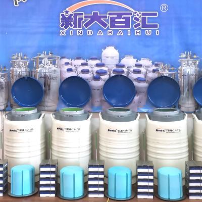 China Equine semen transport dry vapor shipper dewar 8/10ltr airplane Shipper YDH-25 Liquid nitrogen tanks for sale