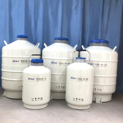 China 47L nitrogen cylinder price ln2 container YDS-2/3/6/10/15/20/30/35/50 liquid nitrogen dewar for sale