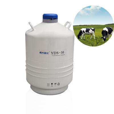 China artificial insemination mother tank 30l Straw, sheath, insemination kit YDS 10 L liquid nitrogen semen dewar for sale