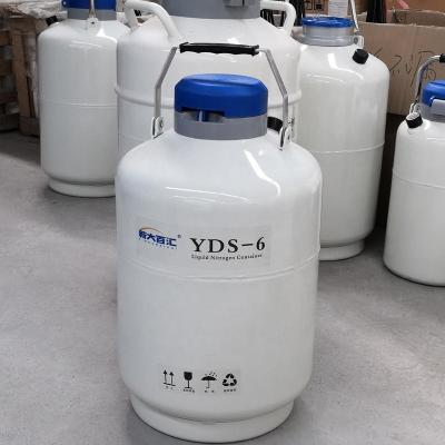 China YDS 6 Semen Liquid Nitrogen Container Other Name Frozen Embryo Nitrogen Liquid Tank for sale