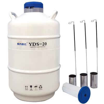 China 20L dewar cattle sperm cryo storage container nitrogen liquid tank price for sale