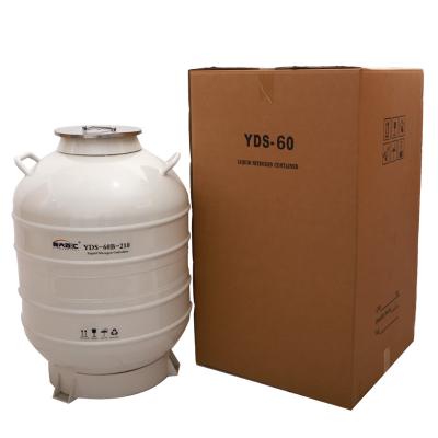 China Aviation Aluminum Large Capacity 60L Liquid Nitrogen Biological Dewar Tank for Lab for sale