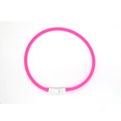 China Hot Selling Lights Led Collar Battery Pet Colorful Dog Collar In China for sale