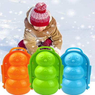 China Make Snowball 2022 Cheapest Cartoon Snowball Maker Clip Toy Snowball Fight Toys Snowman Clip Mold Outdoor Cute Gift For Kids In Winter for sale