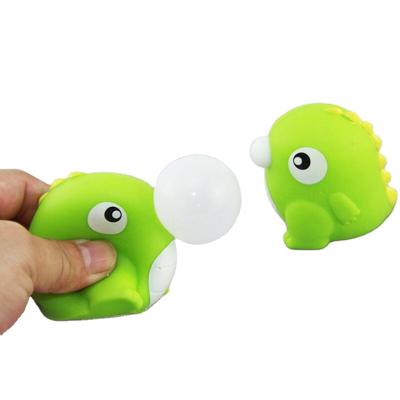 China 2021 Dimple Fidget Toy Silicone Material Duck Dinosaur Sensory Toys Cheapest Single Stress Relief Bubble Eco-Friendly Spit for sale