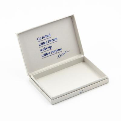 China Custom Biodegradable Paper Box Packaging Gift Box For Jewelry Scarves Silk Base And Lid White Rigid Box for sale