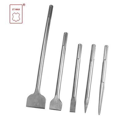 China Chisel Cut On Concrete Wall Stone Customized SDS Max Shank Pointed Flat Chisel For Demolition Bosch Hammer for sale