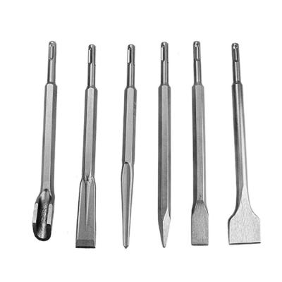 China Chiseling Cut On Brick Wall And Stone SDS Plus Concrete Leg Chisel Customized Flat Point Chisel Set And Mohel For Concrete And Masonry Material for sale