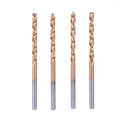 China For Metal Twist Drill Bits Round Shank Fully Ground Straight Shank Twist Drill Bits For Drillings On Wood And Metal for sale