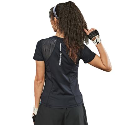 China Beautiful Color Logo Breathable Custom Sports Polyester Spandex Lightweight Women Yoga Tops Wear for sale