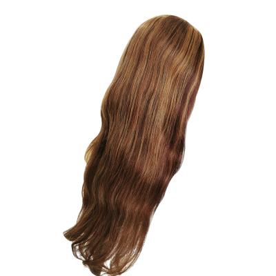 China Transparent Lace Front Virgin Human Hair Straight Natural Color Water Wave Wigs 13*4 for sale