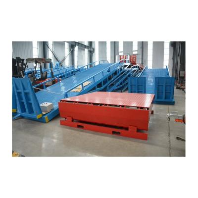 China Hotels Warehouse Hydraulic Fixed Adjustable Container Dock Leveler For Truck Load Goods for sale