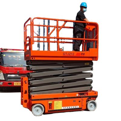 China Hotels Lift Table Electric Self Propelled Scissor Lift For Indoor Or Outdoor Work for sale