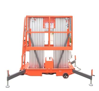 China High Quality Convenience Easy Wholesale Safety Operation Man Lift Table Mast Aluminum Alloy Hydraulic One Double Lift for sale