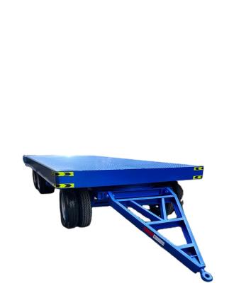 China Construction worksÂ   Wholesale Customized Good Quality 4 Wheel Flat Car Flat Bed Semi Trailer for sale