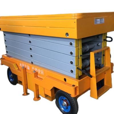 China Hotels Custom High Quality Aerial Work Platform Hydraulic Mobile Scissor Lift for sale