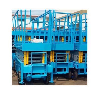 China Widely Used Hotels Mobile Scissor Lift Aerial Work Platform Used For Construction Building for sale