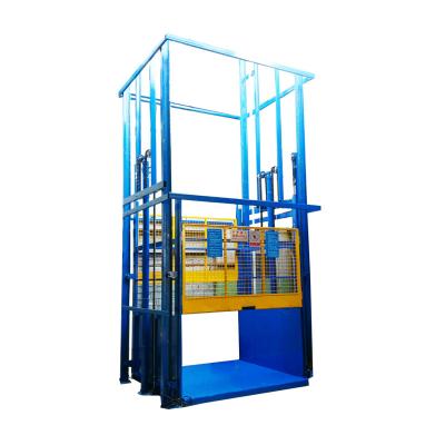 China New Factory Works Construction Lifting Equipment Guide Overhead Heavy Rail Lift Hydraulic Cargo Elevator for sale