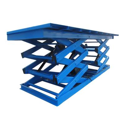 China Safety Easy Operation Convenience Customizable Hydraulic Stationary Scissor Cargo Lift with CE ISO Fixed Scissor Lift Table for sale