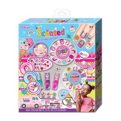 China Kids Paper 45% Set-Best Scented Nail Art Nail Polish Kit Shanghai, China Other Educational Toys, Makeup Toys for sale