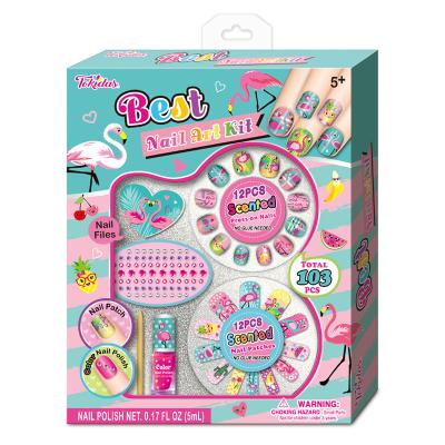 China Kids Paper 45% Set-Best Scented Nail Art Nail Polish Kit Shanghai, China Other Educational Toys, Makeup Toys for sale