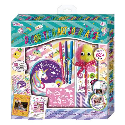 China 50% Paper Craft Kits for Kids Secret Lock Journal and Pom Pom Pen for sale