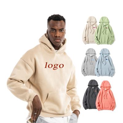 China Custom Logo Printed Wholesale Pullover Plain Anti-Wrinkle Men's Blank Gym Tie Hoodies Customized Oversized Running White Brown Dye for sale