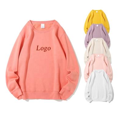 China High Quality Custom Unisex Men Women Plain Sweatshirt O-Neck Cotton Logo Embroidery Anti-wrinkle Anti-wrinkle Hoodies Sweatshirts for sale