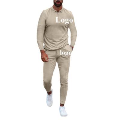 China New Trend Fashion Men's Casual Slim High Quality Thermal Suit Wholesale Men's Single Suit Set for sale