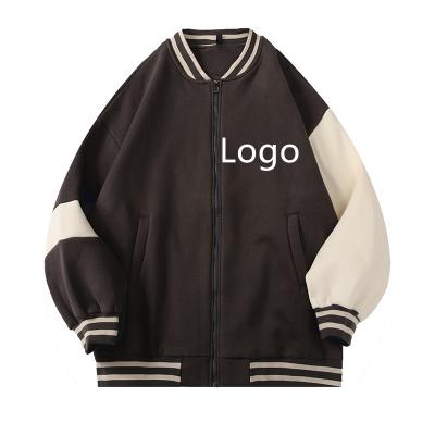 China Fashion QUICK DRY Mens Bomber Jackets Chat Dyed Cotton Baseball Jacket Zipper Stand Collar Plus Size Winter Coat for sale