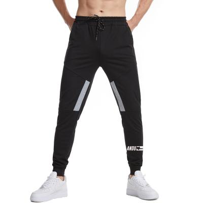 China Wholesale Custom Anti-Wrinkle Logo Cotton Sweatpants Printed Pocket Zipper Men Jogging Pants Trousers Outdoor Sports Pants for sale