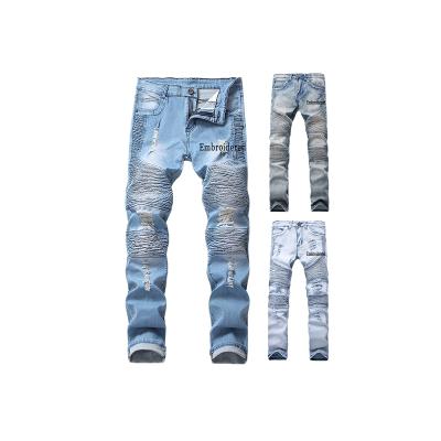 China Wholesale Hot Selling Branded Men's Casual Straight Mens Breathable Soft Dark Blue Customized High Quality Denim Jeans for sale