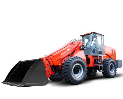 China Hotels TL4000 TL4500 4.0ton 4.5ton Building Machinery 4WD mini telescopic loader with quick change for sale