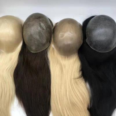 China Virgin Hair Lace Closure Women Full Hair Silky Straight Toppers 7*9 Leather Base for sale