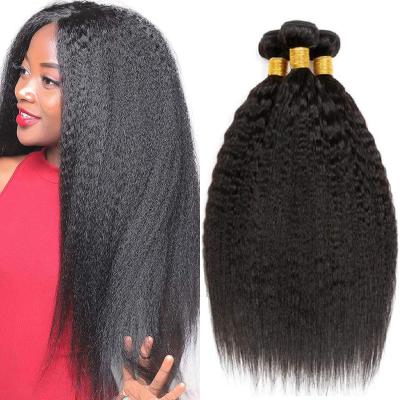 China Unprocessed Double Yaki Machine Weft Brazilian Virgin Yaki Cuticle Aligned Human Hair 100% Virgin Brazilian Hair Bundle for sale