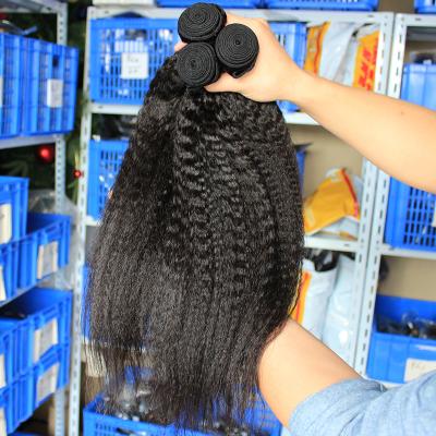 China Yaki Hair Extensions Raw Virgin Hair Bundles Wholesale Unprocessed Unprocessed Brazilian Virgin Hair Bundles Cuticle Aligned Hair 100% for sale