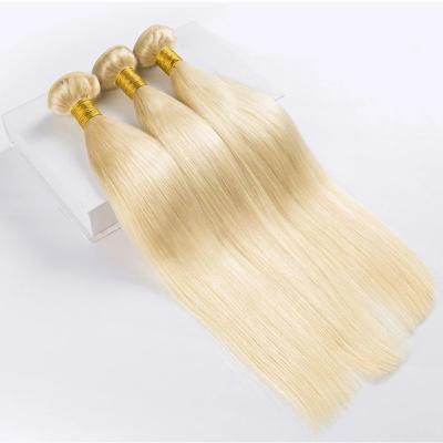 China Brazilian Silky Straight 613 Hair Weave Bundle Bundle Sellers Wholesale 613 Raw Virgin Blonde Hair Extension Hair Bundles for sale