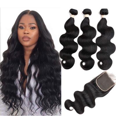 China 100% Unprocessed Brazilian Virgin Remy Hair Bundles Natural Raw Cuticle Aligned Body Wave Hair Extension Vendors for sale