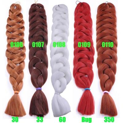 China Wholesale Synthetic Hair Pre Stretched Braiding Hair Synthetic Braiding Hair Extensions Pre Stretched Braiding Hair Bulk for sale