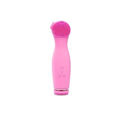 China Silicone Electric Vibration Mini Deep Cleaning Skin New Electric Massager Facial Cleansing Brush for sale