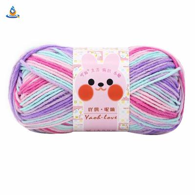 China Wholesale DIY Knitted Acrylic Death Coat Anti-pilling 100g Segment Yarn Crochet Scarf Hat 100% Hand Knitting Yarn for sale