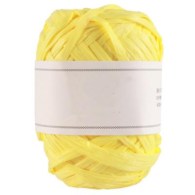 China Sustainable Natural Grass Yarn Lafite Bag Yarn Eco-friendly Hand Crocheting DIY Hat Raffia Knitting Yarn for sale