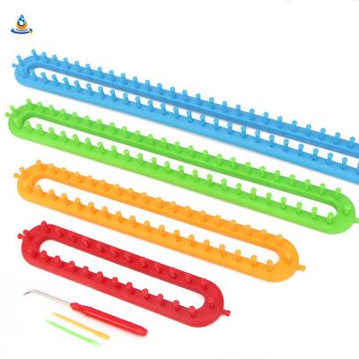 China DIY Loom Knitting 4 Size Plastic Material Tool DIY Scarf Fancy Yarn Simple Ellipse Hat Hand Knitting Loom for sale