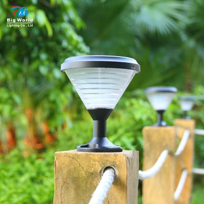 China Aluminum+PC Post Pillar Light for Outdoor Solar Garden Light Outdoor Solar Garden Pillar Lights for sale